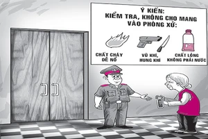 Tạt phân vào đương sự tại tòa