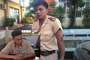 Tài xế đánh, đá tới tấp CSGT