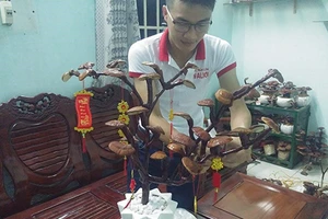 Chim công, gà khủng, dưa hấu thỏi vàng... ra chợ tết 