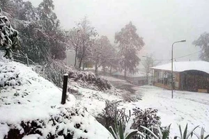 Phía Bắc nghỉ học vì băng tuyết, giá rét