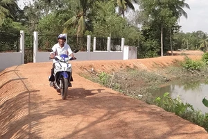 Trăm hộ dân hiến đất xây đê chống ngập