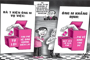 Kiện đòi 800.000 đồng phí vệ sinh