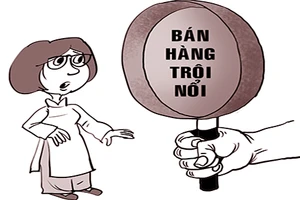 Mang chảo vô bán trong trường học