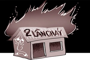 Nhà hai lần cháy trong một tháng