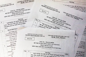 Điều tra vụ tố ‘mua bán đề thi công chức’