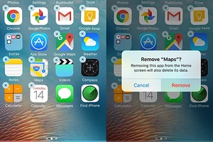 iOS 10 không cho phép xóa ứng dụng gốc