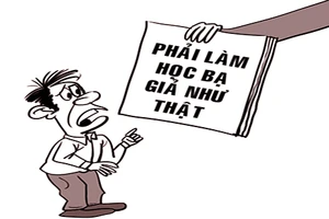 Làm học bạ giả theo chỉ đạo
