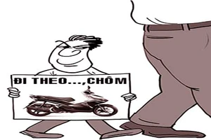 Công khai trộm xe cán bộ trong trụ sở 