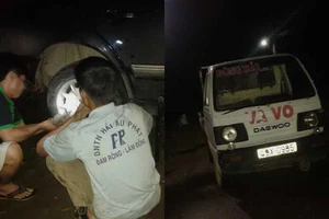 Nghề vá xe dọc đường - những ngọn lửa trong đêm