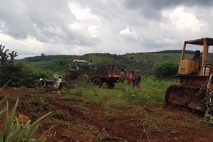 ‘Chúng tôi chỉ san ủi phần đất bị lấn chiếm’ (*)
