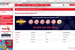 Vietlott cảnh báo lừa đảo bán tờ thông báo kết quả