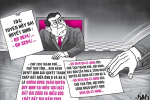 Tỉnh và thành phố thua kiện vì lấn sân tòa