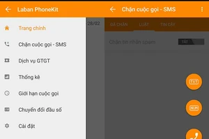 Chặn tin nhắn rác và cuộc gọi quấy rối