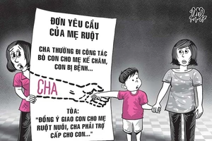 Cha cưới vợ mới, phải giao con cho mẹ