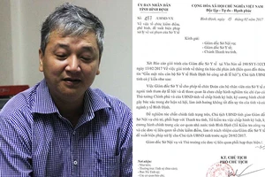 Xử lý trách nhiệm giám đốc Sở Y tế tỉnh Bình Định