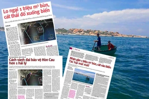 Đổ gần 1 triệu m3 bùn, cát: Nhìn từ nhiều phía