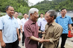 Tổng Bí thư Nguyễn Phú Trọng thăm, làm việc tại Bắc Kạn