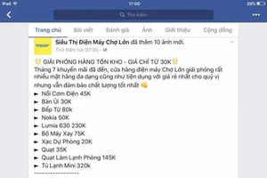 Cảnh giác với chiêu lừa mua hàng điện máy giá rẻ!