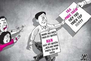 Tòa xử xong mới biết ‘quên’ bị đơn