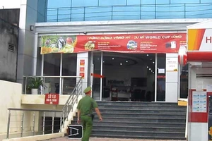 Hiện trường vụ cướp tiệm vàng ở Đồng Nai