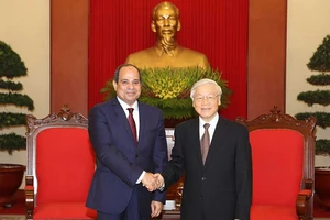 Tổng Bí thư Nguyễn Phú Trọng tiếp Tổng thống Ai Cập