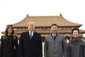Trung Quốc long trọng đón tiếp ông Trump