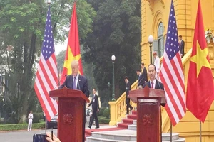  Chủ tịch Trần Đại Quang và Tổng thống Trump họp báo