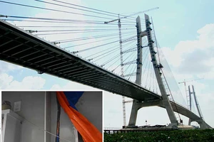 Chuyên gia Hàn Quốc khắc phục vết nứt cầu Vàm Cống