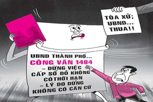 Không cấp giấy đỏ cho dân, ủy ban thua kiện