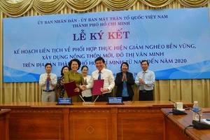 TP.HCM ký kết phối hợp thực hiện giảm nghèo bền vững