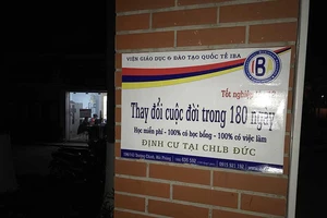 Học viện IBA ở Hải Phòng khuất tất tuyển sinh đi Đức