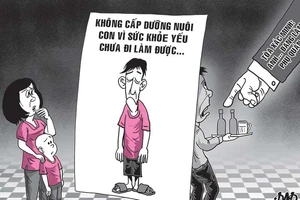 Kiện chồng cũ vì trốn cấp dưỡng nuôi con