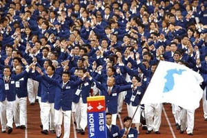 2 miền Triều Tiên cùng đồng phục tại Olympic mùa đông