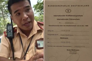 CSGT nhầm lẫn khi từ chối bằng lái quốc tế