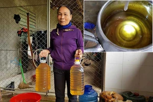 Phát hiện giếng nước biến thành giếng dầu