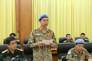 7 sĩ quan Việt Nam đi gìn giữ hòa bình Liên Hiệp Quốc