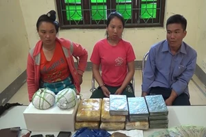 Bắt 3 người Lào mang súng đi giao ma túy