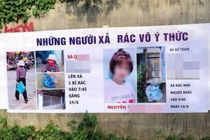 Tranh cãi việc ‘chỉ mặt bêu tên’ người xả rác