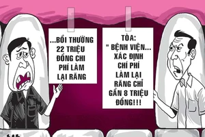 Kiện hàng xóm đòi bồi thường tiền làm răng