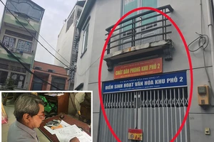 Phường xây công trình trên đường thoát nước công cộng