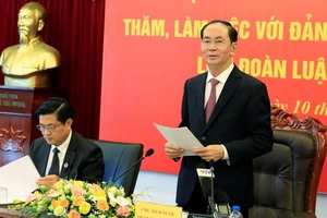 Chủ tịch nước làm việc với Liên đoàn Luật sư Việt Nam