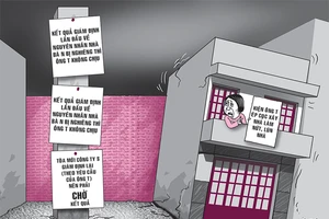 Đòi hàng xóm bồi thường 300 triệu vì đóng cọc gây nứt nhà