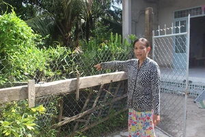 Kêu cứu vì bị anh ruột bít lối đi vào nhà