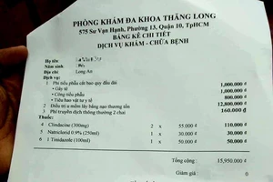 Phòng khám Thăng Long bị tố phẫu thuật giá trên trời