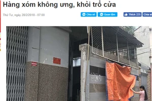 Gỡ vướng cho người dân khi trổ cửa