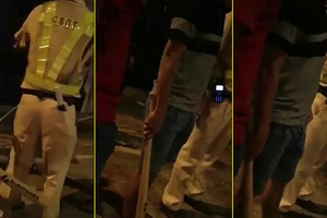 Người vi phạm bị ‘người lạ’ đánh gần chốt CSGT
