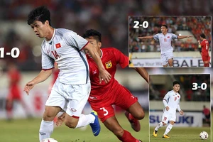 Lào - Việt Nam (0-3): Thắng dễ hơn đá tập!