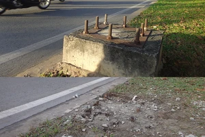 Đã phá bỏ ‘bàn chông’ trên xa lộ Hà Nội