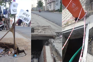 Những vỉa hè nguy hiểm ở Đồng Nai