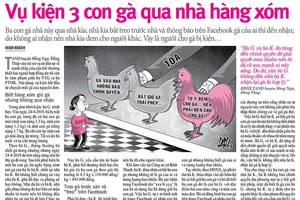 Ý kiến khác nhau về vụ 3 con gà đi lạc